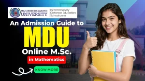 MDU online M.Sc. in Mathematics