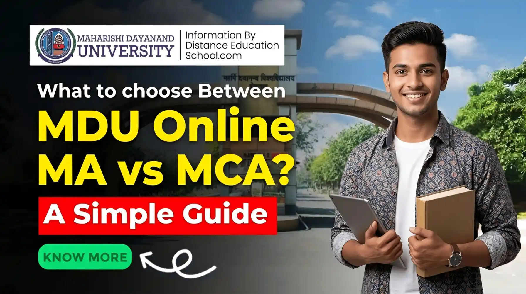 MDU Online MA or MCA