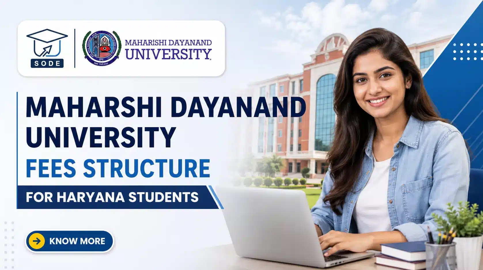 Maharshi Dayanand University Fees Structure for Haryana Students
