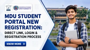 MDU Student Portal New Registration 2026 login and registration process